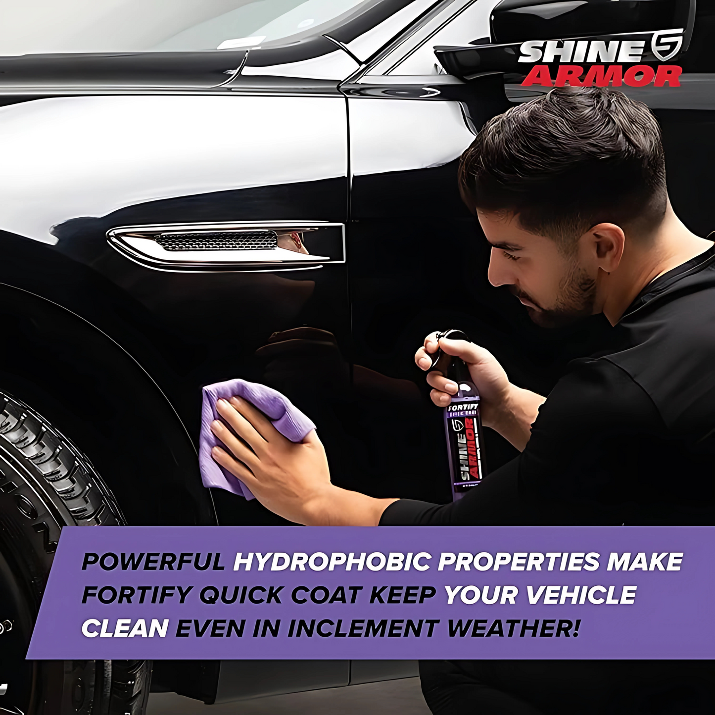 Shine Armor Ceramic Quick Coat - Waterless Wash, Wax & Protection